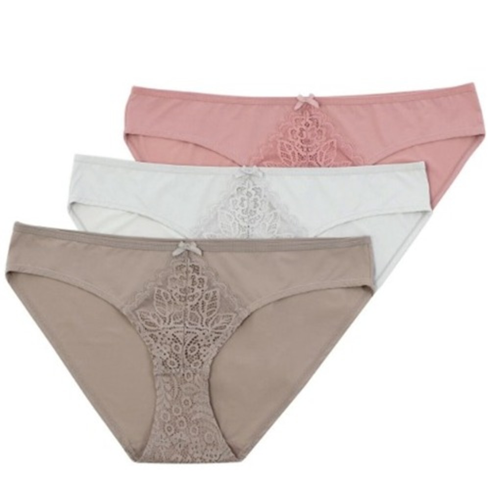 Secret Treasures 3 Pack Women's Full Figure Bikini Panties SIZE 14